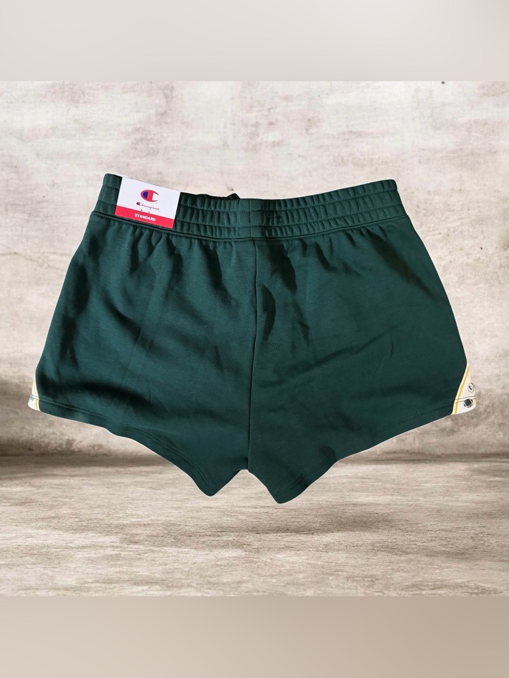 Champion Women's Dark Green Athletic Shorts with Pockets - Picture 2 of 4